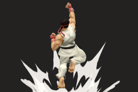 Vista previa del Shoryuken de Ryu en la sección de Técnicas de Super Smash Bros. Ultimate.