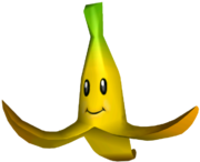 Artwork oficial de la Cáscara de plátano/Monda de plátano en Mario Kart: Double Dash!!.