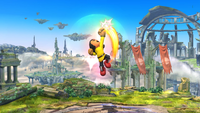 Peleador Mii/Karateka Mii usando Puños meteoro en Super Smash Bros. for Wii U
