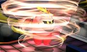 Kirby realizando el ataque en Super Smash Bros. for Nintendo 3DS.