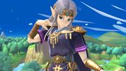 Zelda vestida con un atuendo alternativo.