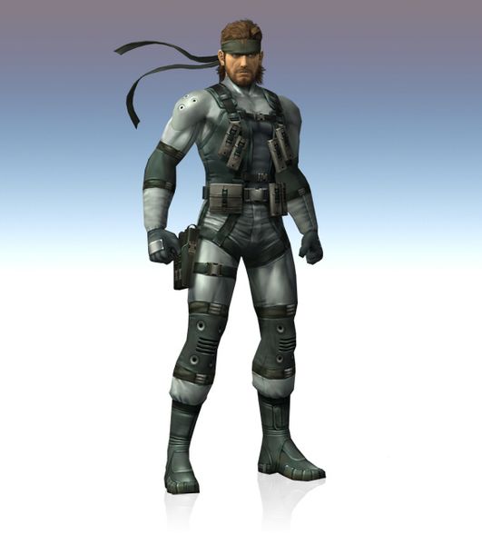 Archivo:Art oficial beta de Snake SSBB.jpg