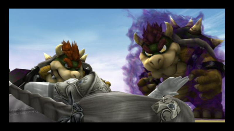 Archivo:Bowser Falso y Bowser ESE SSBB.png