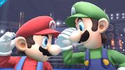 Mario y Luigi en el Ring de boxeo.