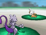 Mewtwo usando Onda mental en Pokémon Blanco y Negro.