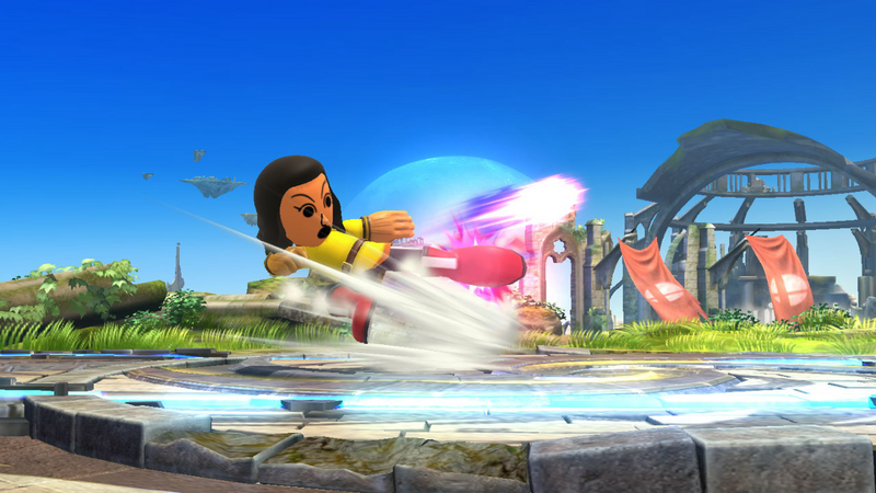 Archivo:Karateka Mii usando Patadas destructoras (1) SSB4 (Wii U).png