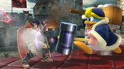 Ike iniciando su Contrataque en Super Smash Bros. for Wii U.