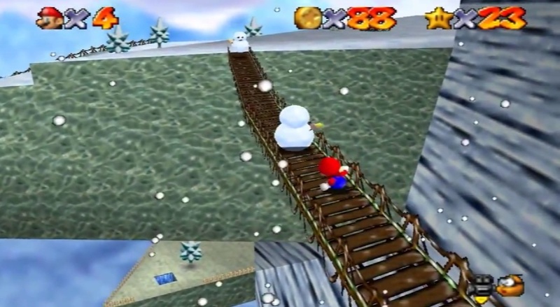 Archivo:Puente en Cool, Cool Mountain en Super Mario 64.jpg