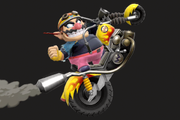 Vista previa de Moto Wario/Wario Bike (detallada) en la sección de Técnicas de Super Smash Bros. Ultimate.