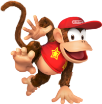 Art Oficial de Diddy Kong en Super Smash Bros. para Nintendo 3DS y Wii U