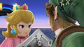 Peach y Link SSB4 (Wii U).jpg