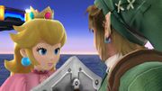 Peach y Link en la versión de Wii U.