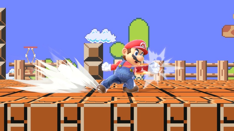 Archivo:Ataque de recuperación de cara al suelo de Mario (1) SSBU.jpg