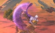 Ataque aéreo hacia atrás Mewtwo SSB4 (3DS).JPG