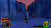 Sephiroth/Sefirot usando Bengala de sombra/Fulgor espectral en Kingdom Hearts II.
