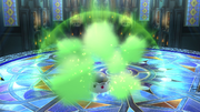 Spewpa usando Paralizador en Super Smash Bros. for Wii U.