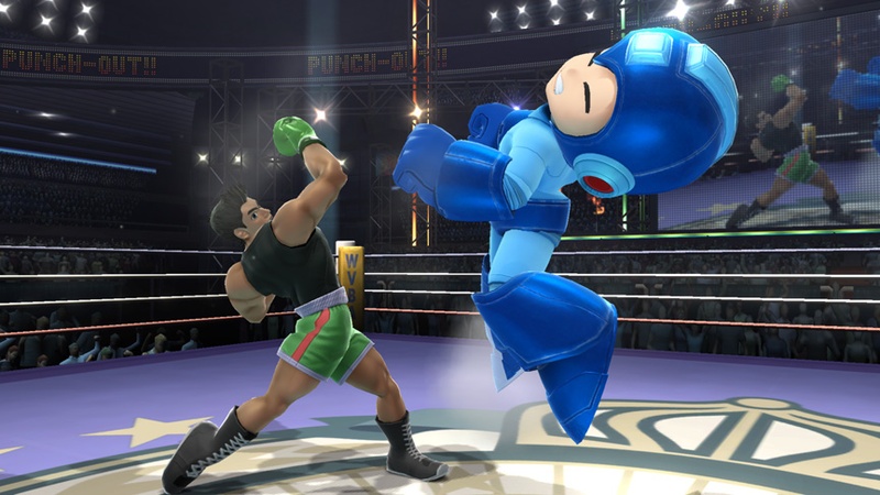 Archivo:Little Mac golpeando a Mega Man - (SSB. for Wii U).jpg