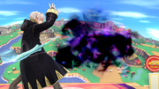 Robin/Daraen usando Nosferatu en Super Smash Bros. for Wii U