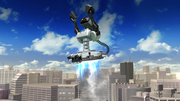 R.O.B. usando el Propulsor Robo en Super Smash Bros. for Wii U.