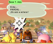 Rese T. tras ser invocado en Pueblo Smash.
