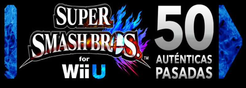 Archivo:Logo Super Smash Bros. for Wii U - 50 Auténticas Pasadas.png
