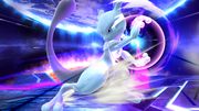 Mewtwo cargando el ataque en Super Smash Bros. for Wii U.