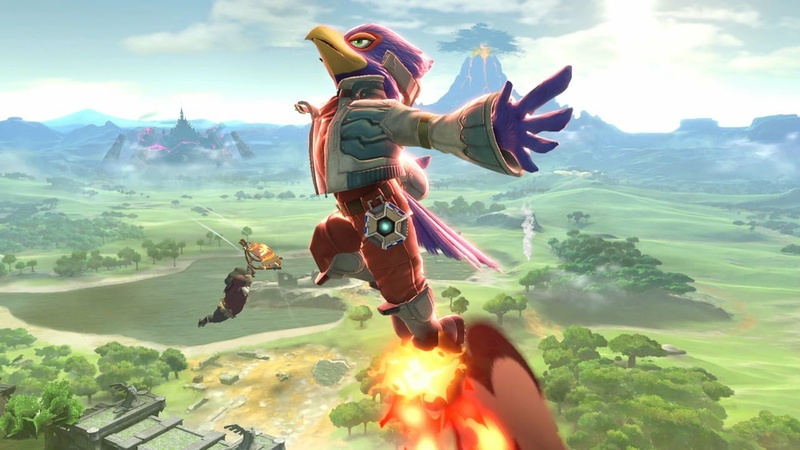 Archivo:Falco usando Pájaro de fuego SSBU.jpg