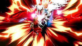 Ken usando Shoryuken en Super Smash Bros. Ultimate.