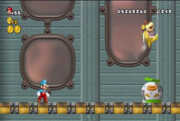 Bowser Jr./Bowsy saltando en New Super Mario Bros. Wii.