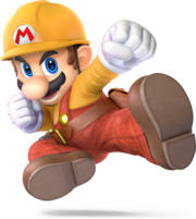 Art oficial alternativo de Mario Constructor en Super Smash Bros. Ultimate.