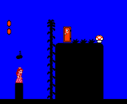 Peach en el Subespacio de Super Mario Bros. 2.