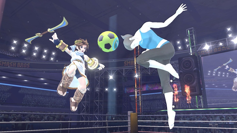 Archivo:Pit y la Entrenadora de Wii Fit en el Ring de boxeo SSB4 (Wii U).jpg