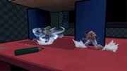 Luigi usando Ciclón Luigi en Super Smash Bros. Ultimate.