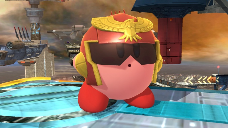 Archivo:Captain Falcon-Kirby 1 SSB4 (Wii U).jpg