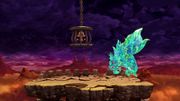El Rey de las Sombras en el escenario en Super Smash Bros. Ultimate.