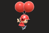 Vista previa de Casco de globos en la sección de Técnicas de Super Smash Bros. Ultimate