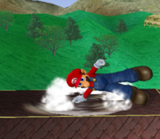 Ataque de recuperación de cara hacia arriba de Mario (2) SSBM.png