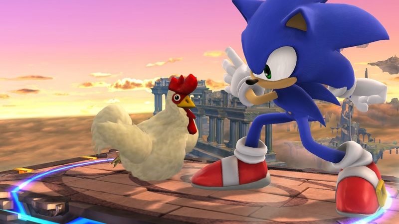 Archivo:Sonic junto al Cuco SSB4 (Wii U).jpg