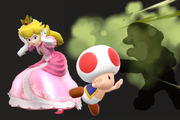Vista previa del Toad de Peach en la sección de Técnicas de Super Smash Bros. Ultimate.