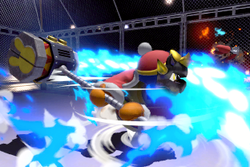 Vista previa de Asalto Dedede en la sección de Técnicas de Super Smash Bros. Ultimate
