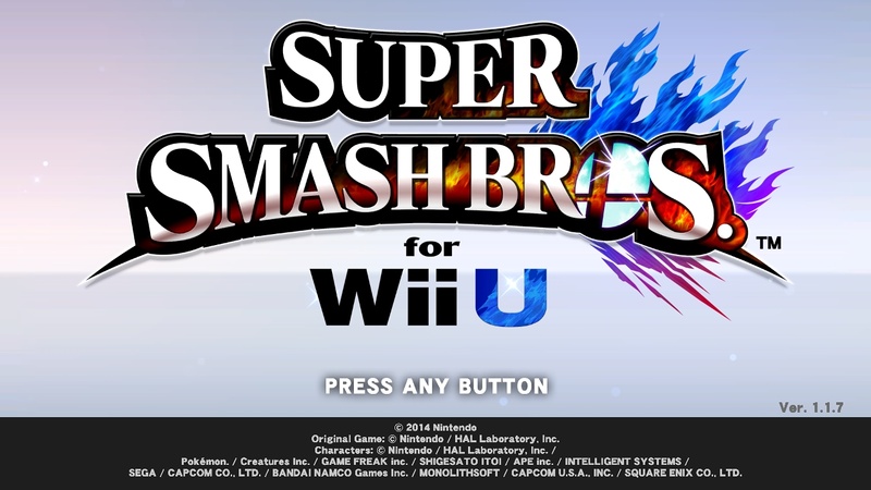 Archivo:Pantalla de titulo (ingles) SSB4 (Wii U).jpg
