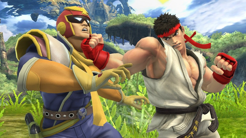 Archivo:Ryu atacando a Captain Falcon SSB4 (Wii U).jpg