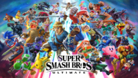 Ilustración promocional de Super Smash Bros. Ultimate.