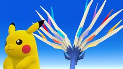 Pikachu y Xerneas SSB4 (Wii U).jpg