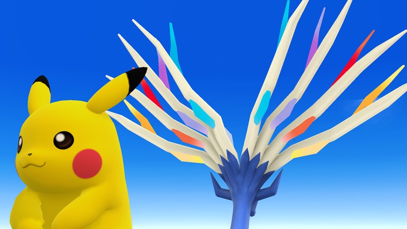 Archivo:Pikachu y Xerneas SSB4 (Wii U).jpg