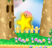 La Estrella remolque en la entrada de Kirby en Super Smash Bros.