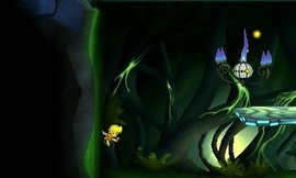 Lucas enfrentándose a un Chandelure en el modo Smashventura.