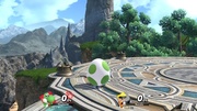 El Huevo de Yoshi como entrada en Super Smash Bros. Ultimate.