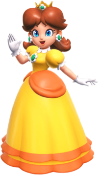 Art oficial de la Princesa Daisy en Mario Party Superstars