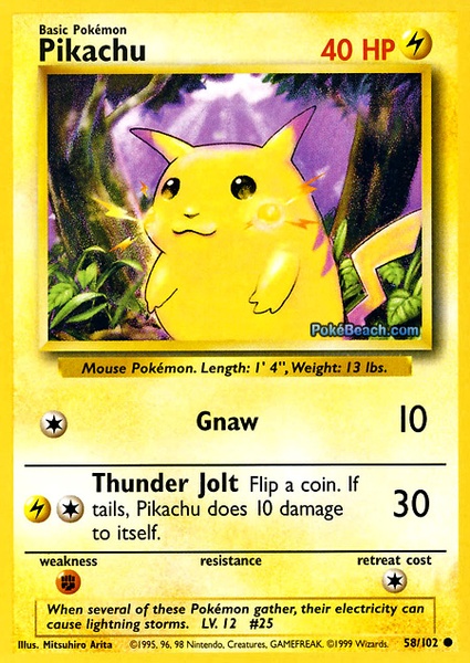 Archivo:Pikachu Base Set Pokémon Trading Card Game.jpg